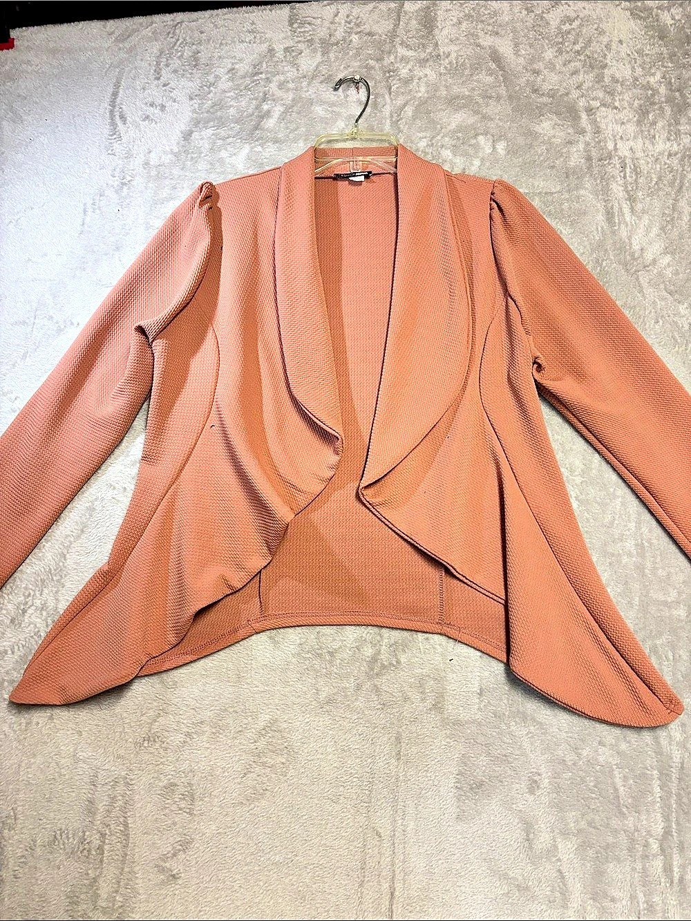 Fashion Nova Women's Open Front Blazer Brown Medium Like New